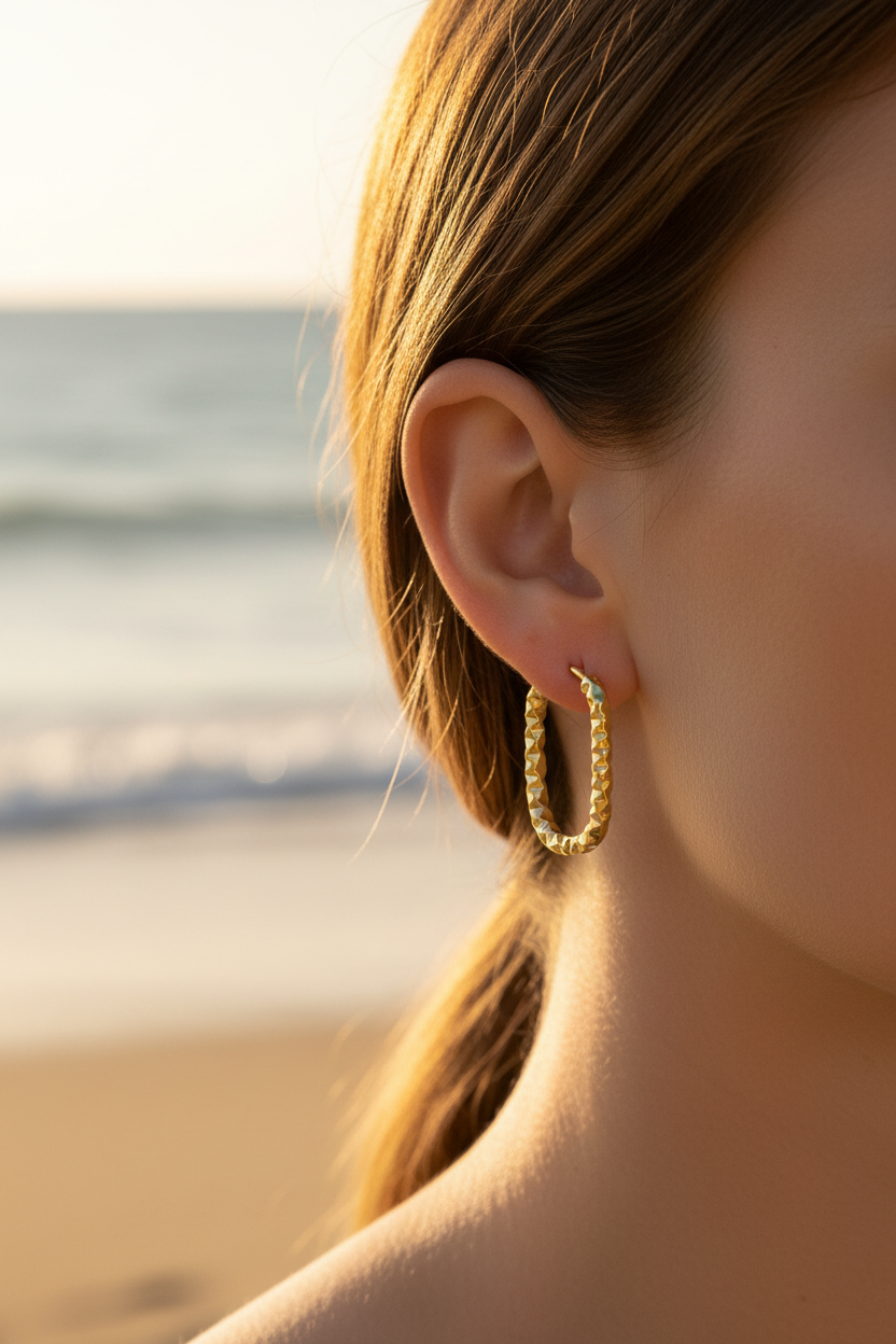 Boucles d'oreille - oreille femme plage