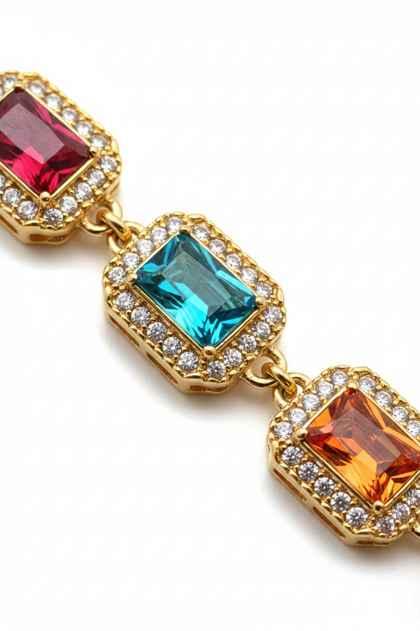 Bracelet multicolore - détails nets
