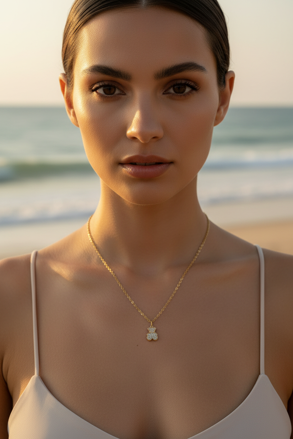 Collier ourson - vue de face